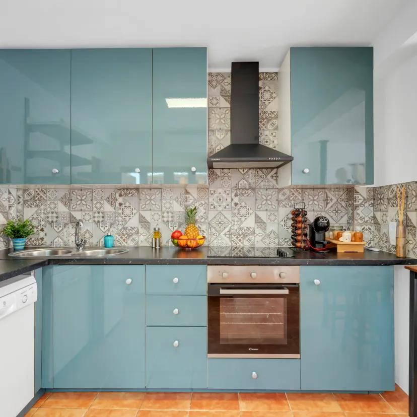 The kitchen of Apartamento Picasso